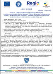 Comunicat - 19 aprilie 2018
